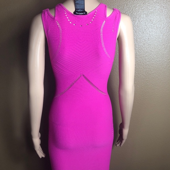 Bebe Jocelyn Split Strap Dress, Size P/S - Picture 4 of 10